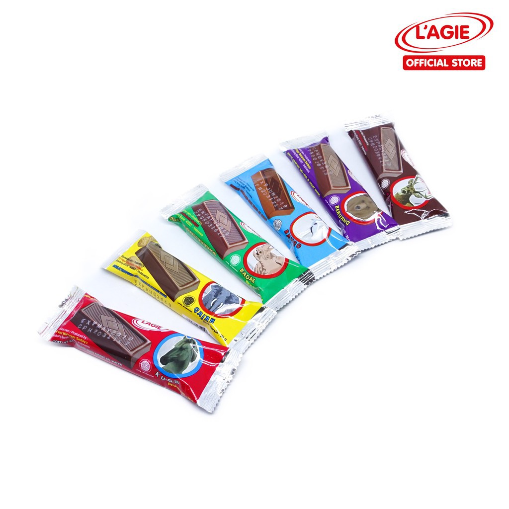 PROMO MURAH LAGIE SERI BINATANG GAJAH, BADAK, BERUANG, BANGO, KIJANG, KUDA 25gr 12pcs