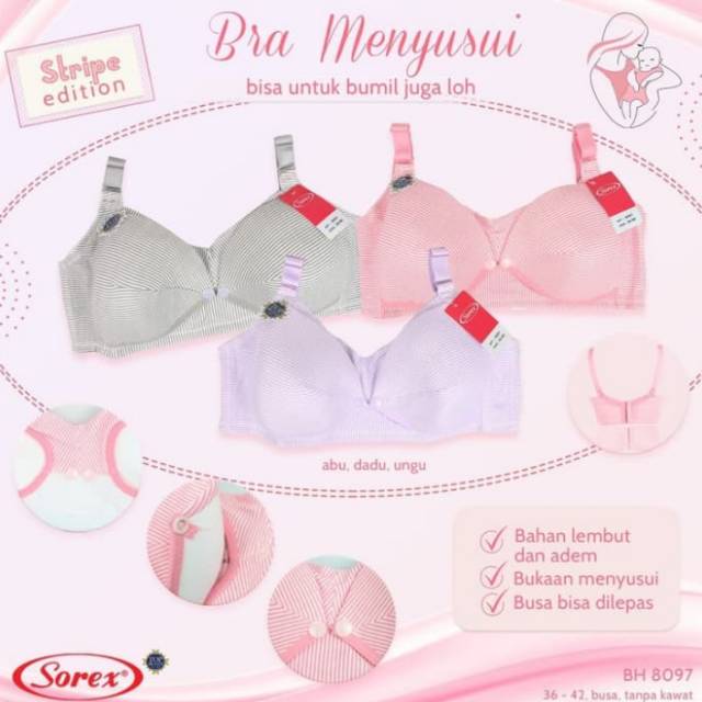 Bra sorex menyusui 8097 nursing bra bra menyusui bh menyusui