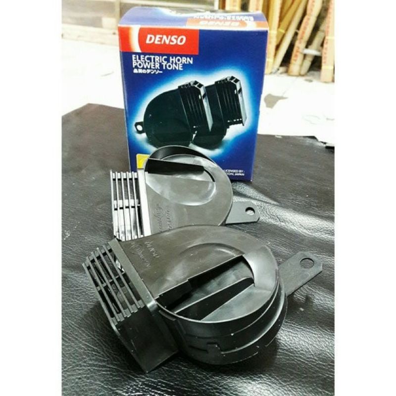 Klakson keong waterproof motor atau mobil original kotak biru sepasang