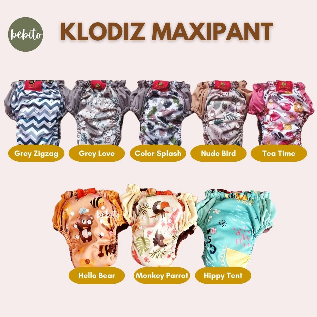 KLODIZ Maxipant Clodi Jumbo 16-32kg Popok Kain | BEBITO