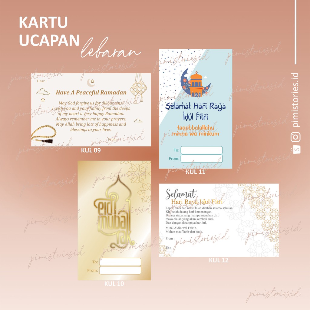 KARTU LEBARAN ⚫ THANK YOU CARD IDUL FITRI ⚫ EID MUBARAK ⚫ GREETING CARD IDUL FITRI ⚫ KARTU HAMPERS