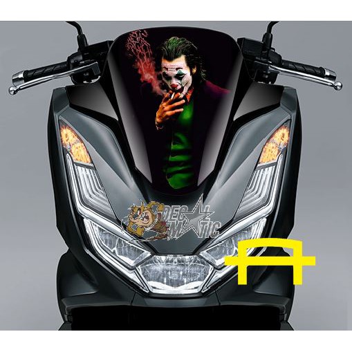 Stiker Windshield Motor Honda PCX 150 / PCX 160 - Sticker Visor kaca Depan PCX 2021 Joker