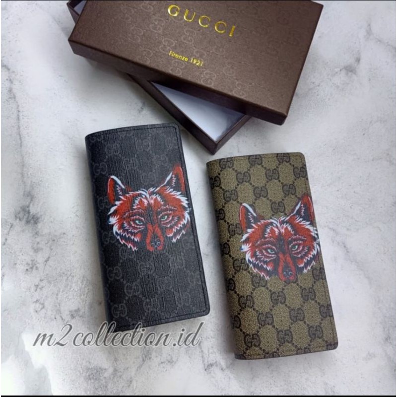 Dompet Panjang Gucci FOX With Print Long Wallet