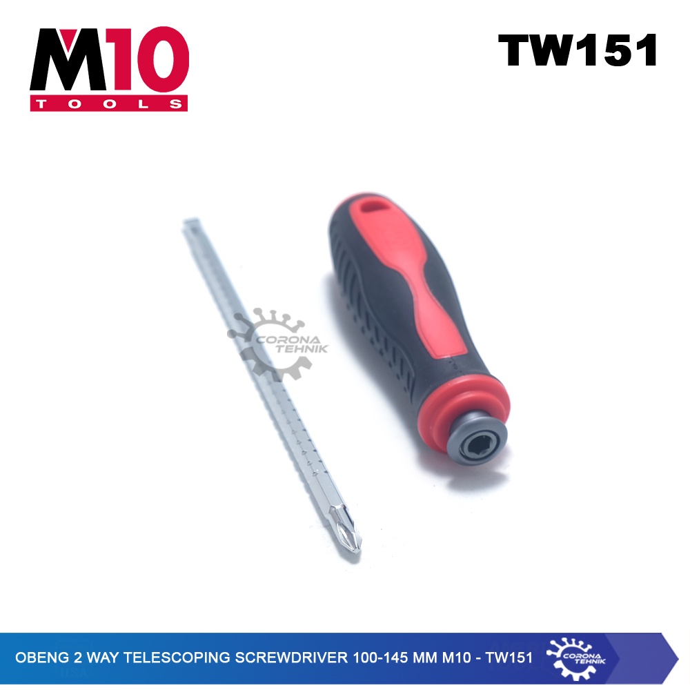 M10 - TW151 - Obeng 2 Way Telescoping Screwdriver 100-145 mm