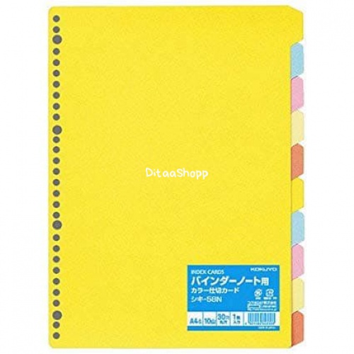 

Kokuyo Divider Shiki-58 A4 - Warna Pastel 070
