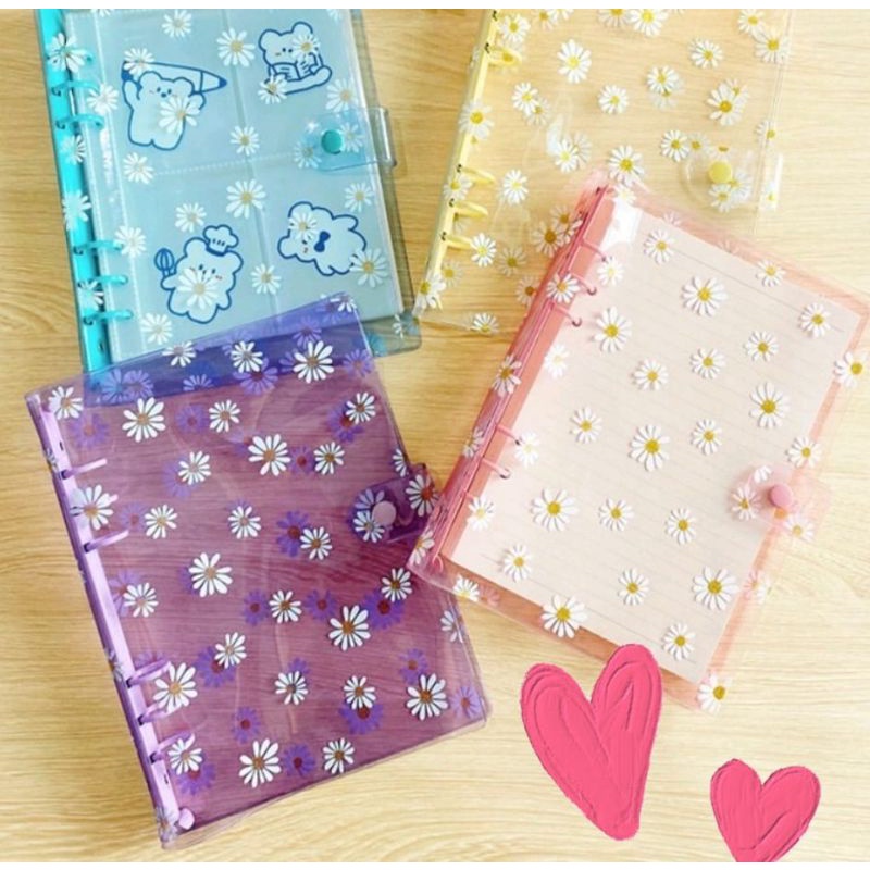 

Bonus + Binder Daisy A5 Ring 6 Warna Cute, Jurnal Book , Agenda