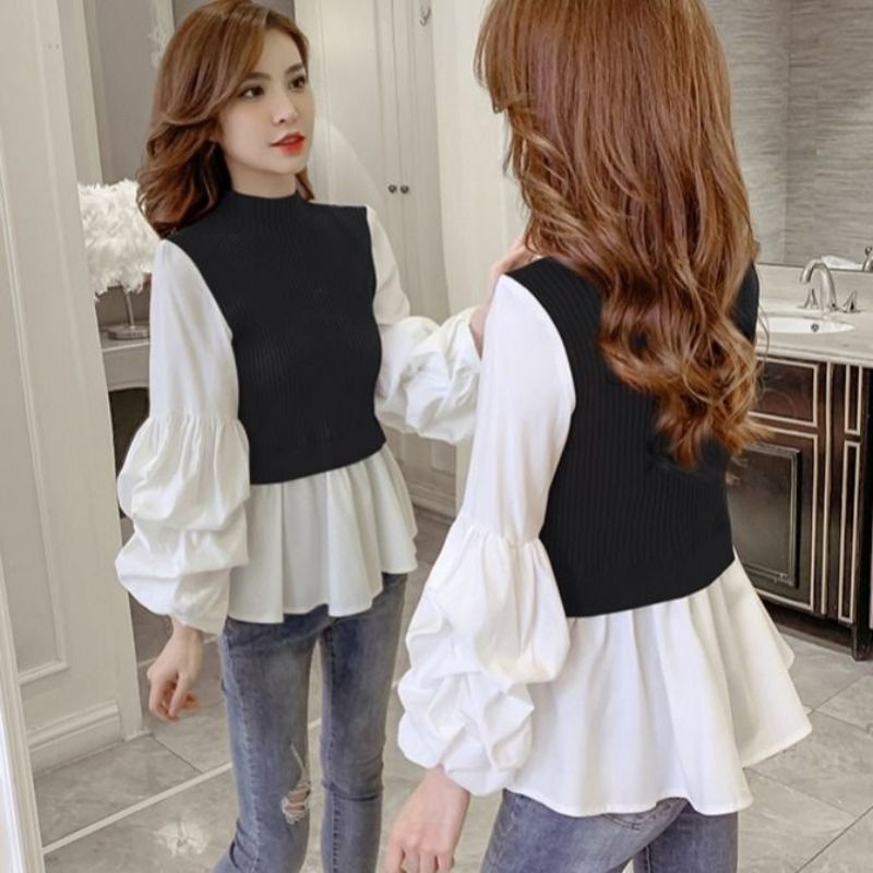 BLOUSE RAJUT WANITA KOREA M150