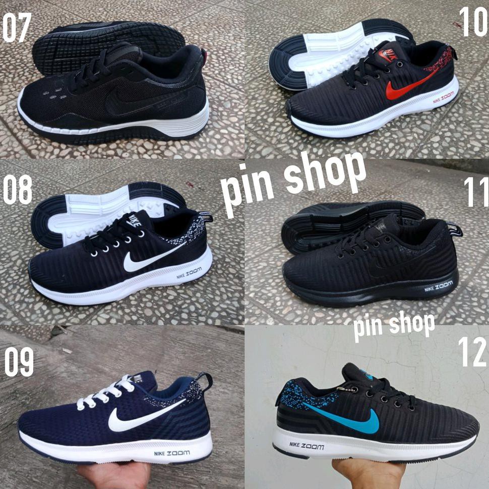 EXCLUSIVE SEPATU PRIA NIKE ZOOM RUNNING TERBARU DISKON