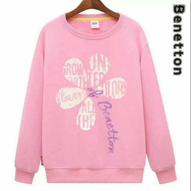 Atasan wanita Benetton Pink Babyterry Grosir Jaket