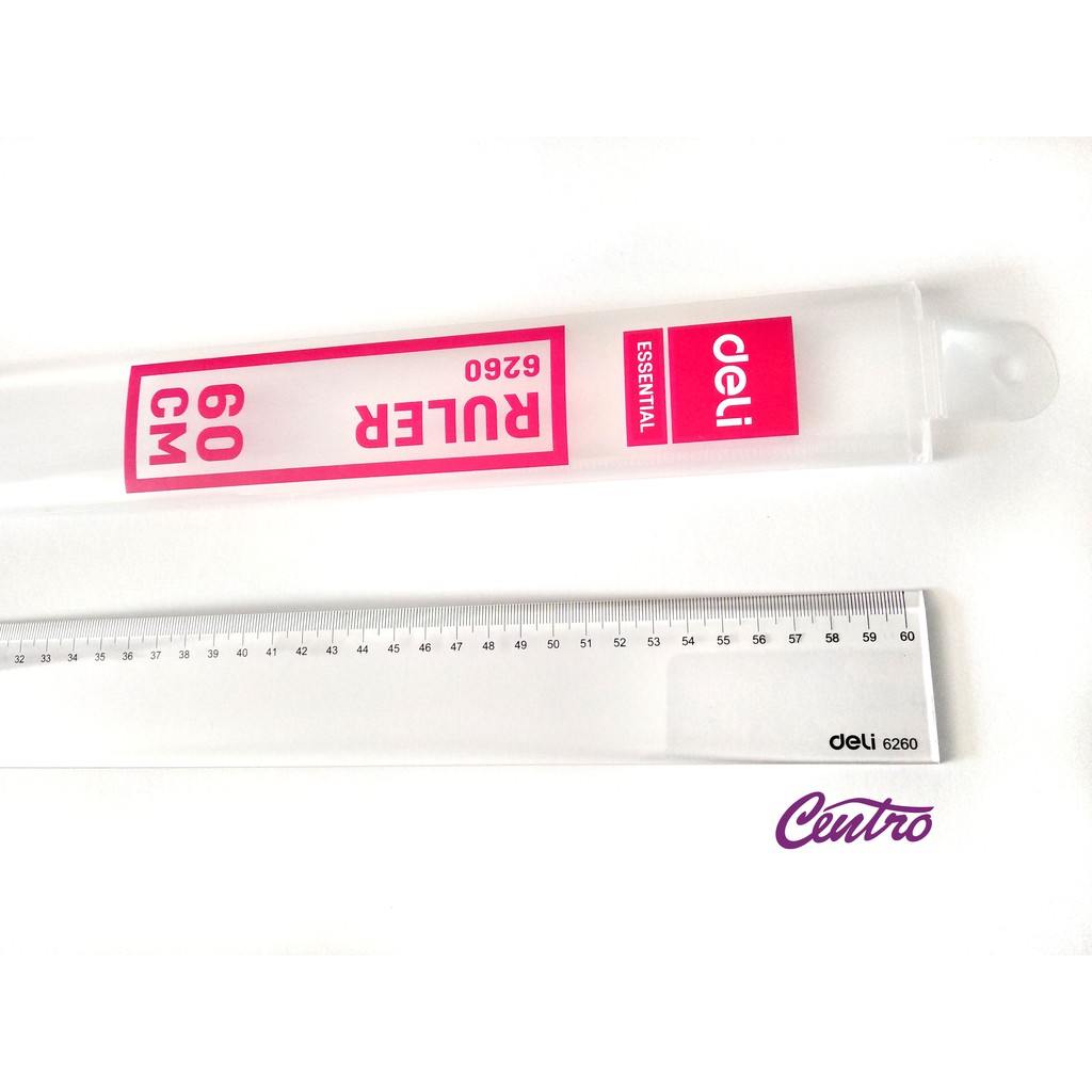 

Deli Ruler Essential 6260 Penggaris panjang 60cm