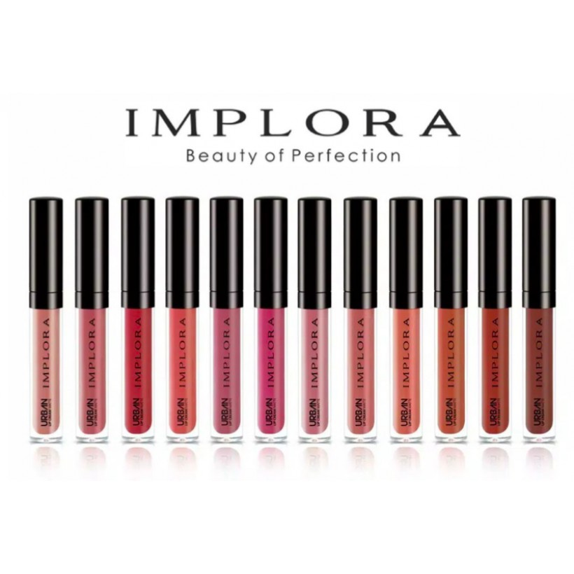 Implora Lip Cream Matte Urban (Ready Lengkap 20 varian Warna)