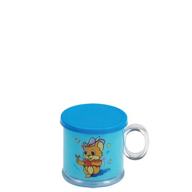Lion Star Cangkir Mug Gelas Plastik Tempat Air Minum GL-27 Pony Mug 900 (200 ml) Dengan Tutup
