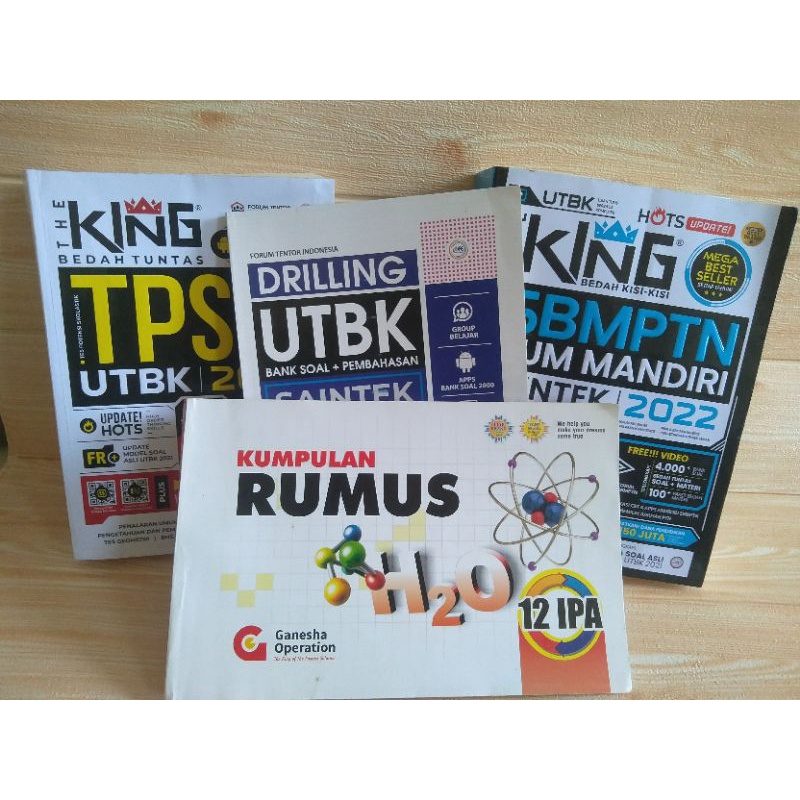 

Preloved Buku The King SBMPTN Saintek 2022 + GRATIS Drilling UTBK Saintek 2022