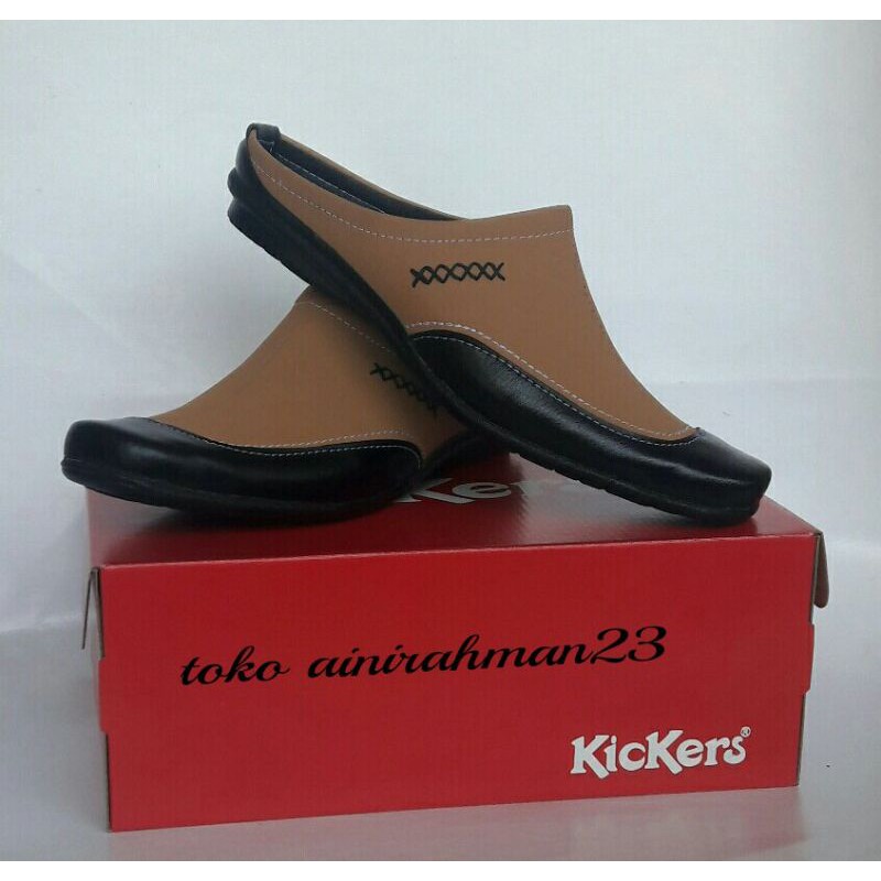 sandal selop kickers pria size kecil dan jumbo/sepatu sandal