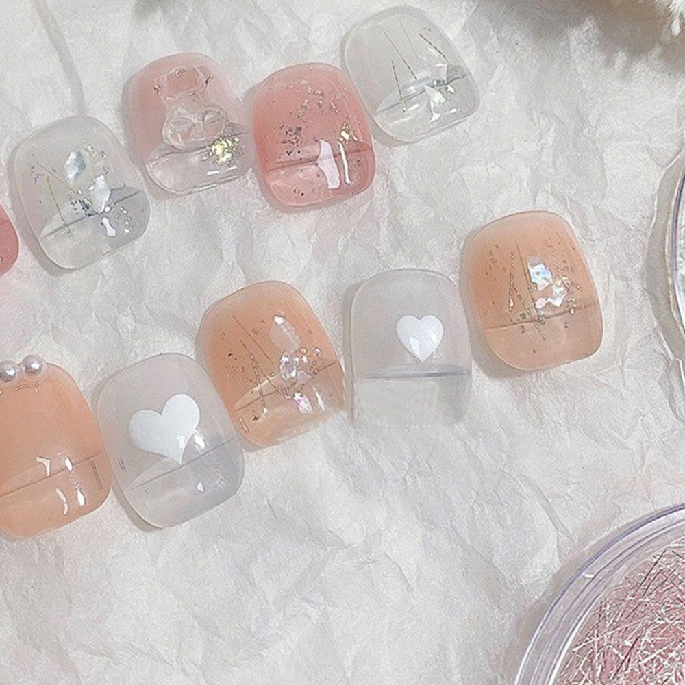 AUGUSTINA Kawat Nail Art Agustina Baru Warna-Warni Buatan Tangan Bahan Manikur Aksesoris Champagne Nail Art Tips Kuku Rhinestones