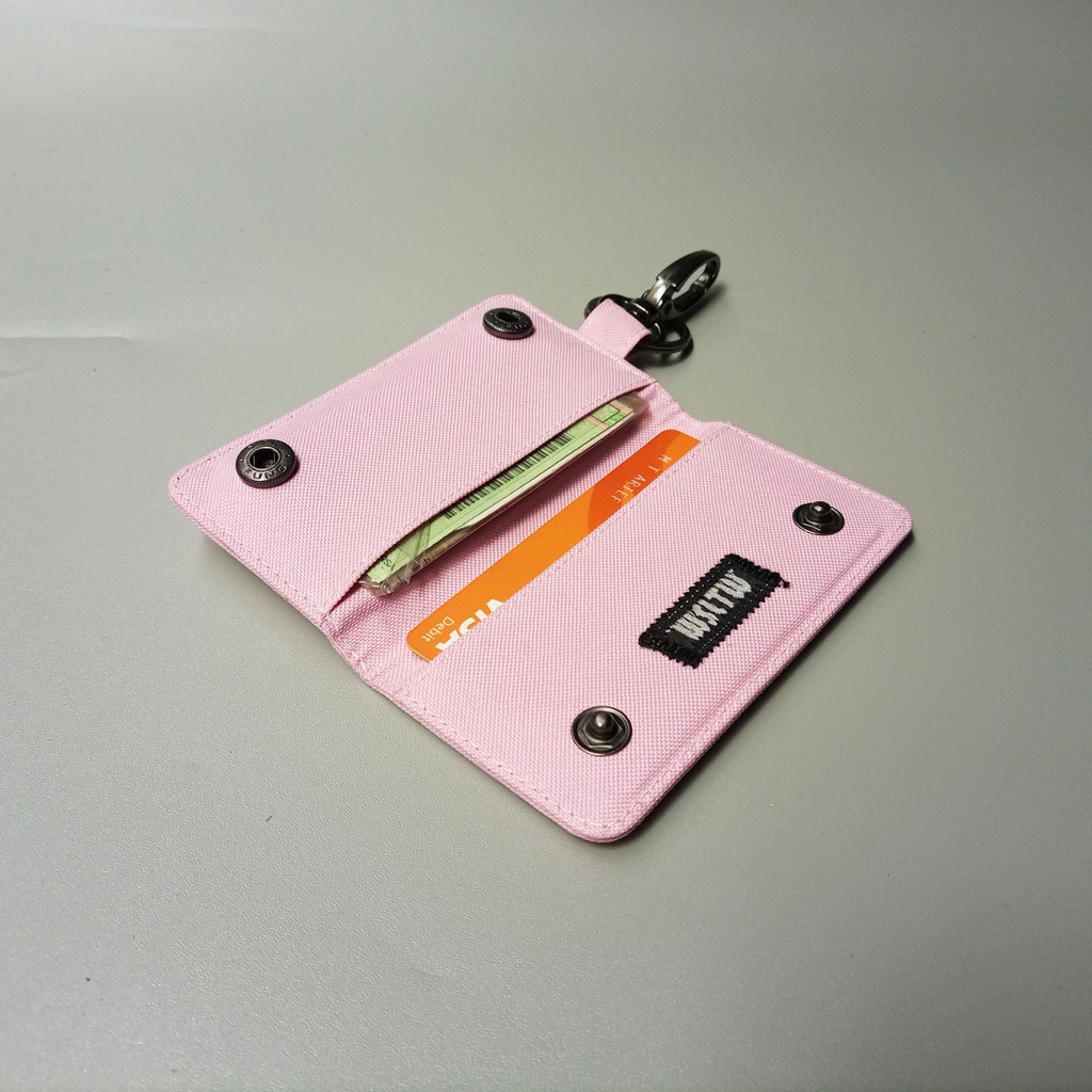 gantungan kunci Motor Dompet Stnk Mobil pINK - WSGK087