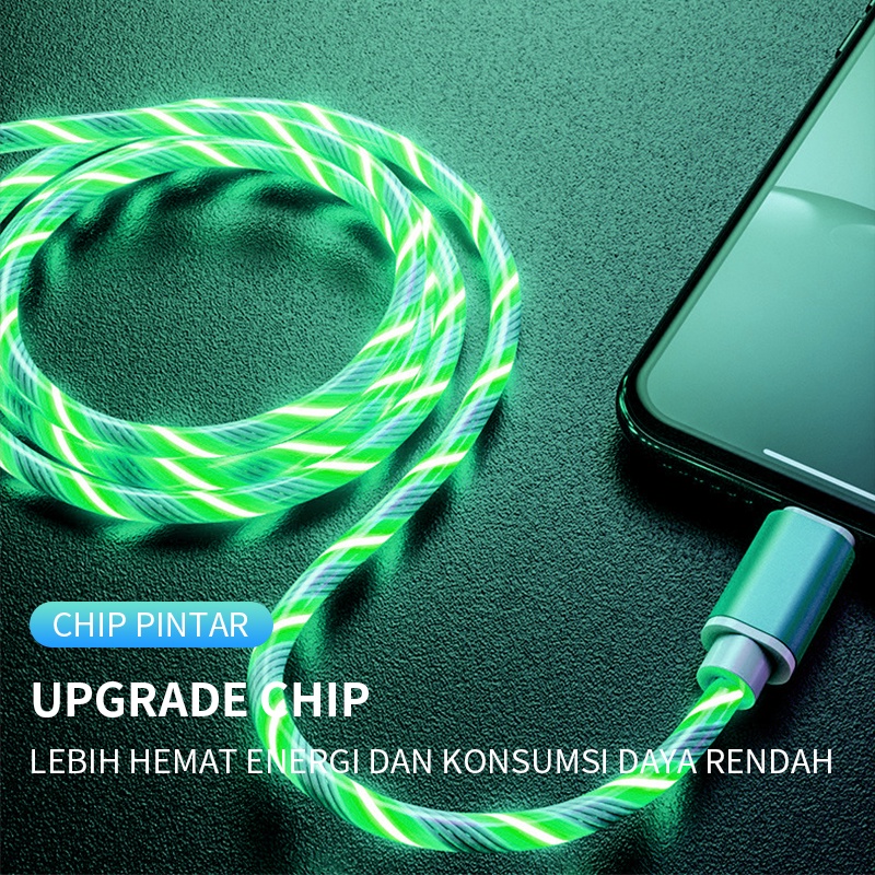 kabel data dan Strip lampu 2in1, Kabel Data Type C, Micro USB Fast Charging/Kabel Data Untuk Iphone Lightning Cable Untuk Iphone 5 6 7 8 XS XR 11 12 Pro/Samsung/xiaomi/OPPO/realme/