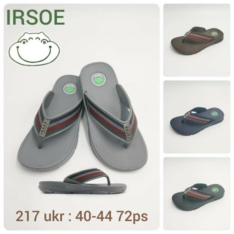 217 Irsoe Sandal Jepit Laki laki Casual