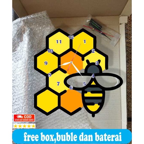 JAM DINDING UNIK MINIMALIS KARAKTER HEWAN LEBAH LUCU GAMBAR MOTIF AESTHETIC MURAH TEMPEL TEMBOK DEKORASI DINDING CUSTOM BESAR MEWAH MODERN CANTIK WALL DECOR DINGDING KAMAR TIDUR ANAK IMUT MANIS DISKON PROMO TERLARIS