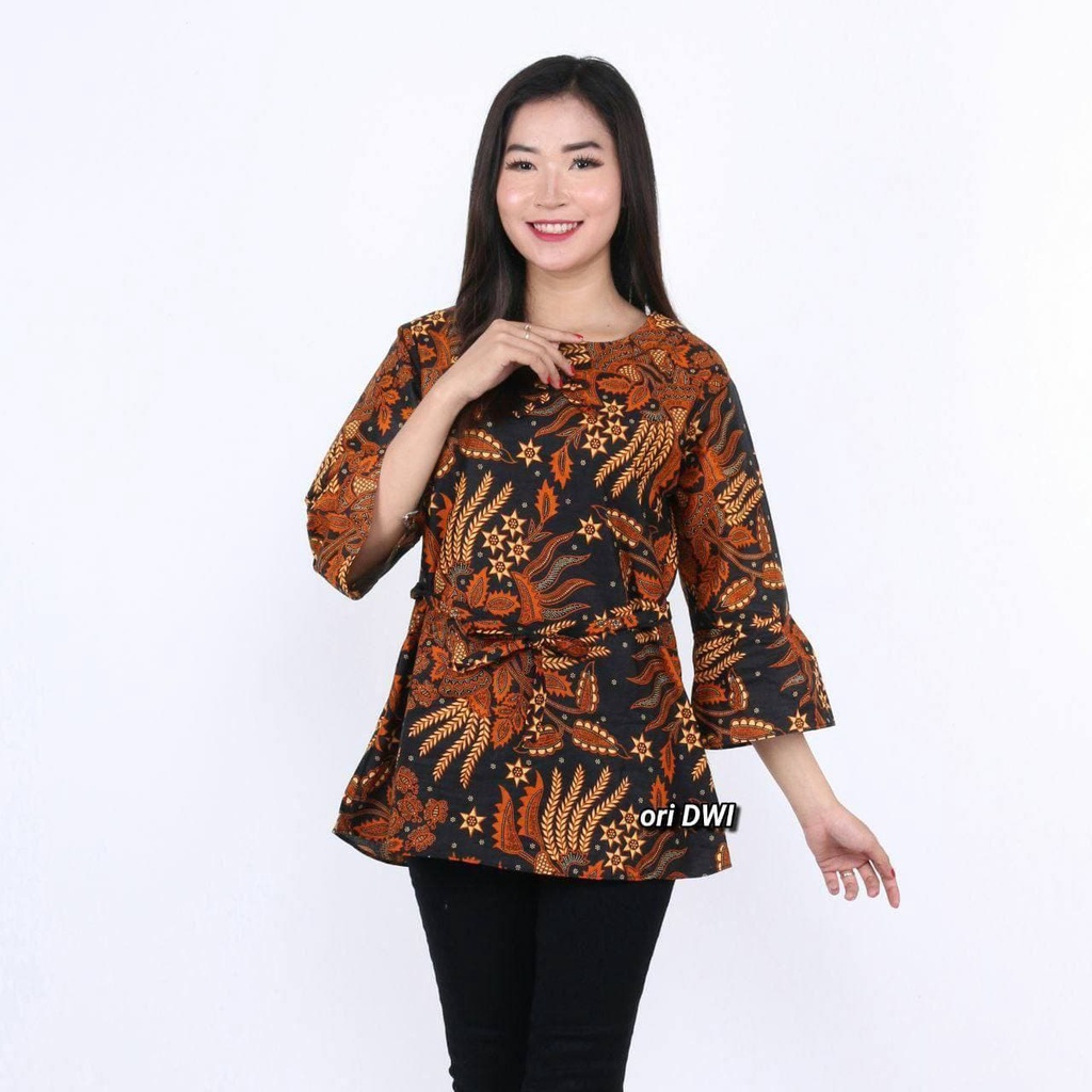 Atasan Batik/ Blus Kantor Seragam Resepsian pelandang Hajatan dengan M L XL XXL COD murah pekalongan