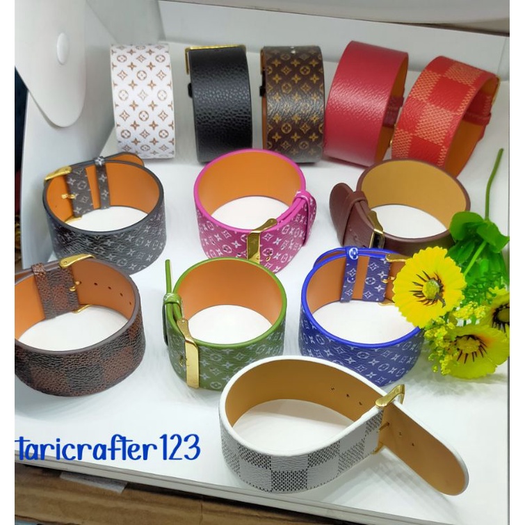 GELANG TALI JAM TANGAN LV DAN POLOS 3CM