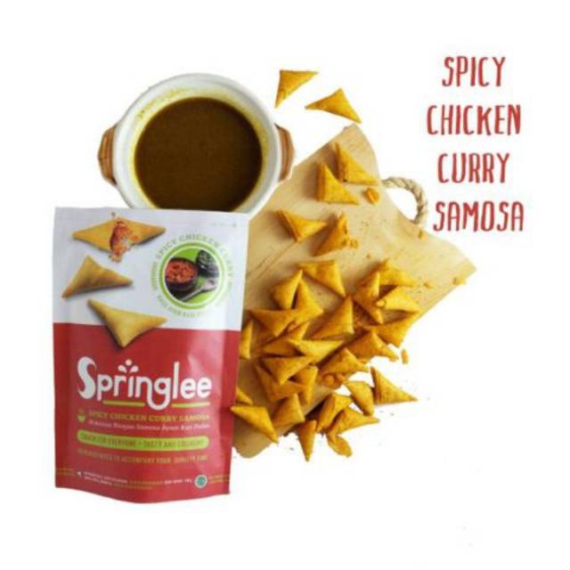 

TERMURAH Springlee Samosa Chicken Curry / BBQ