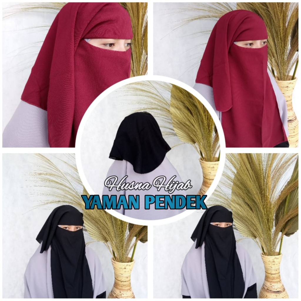 [ORI BY HUSNA HIJAB] Niqob Yaman Pendek Dewasa / Yaman Long Anak / Yaman Anak / Cadar Yaman