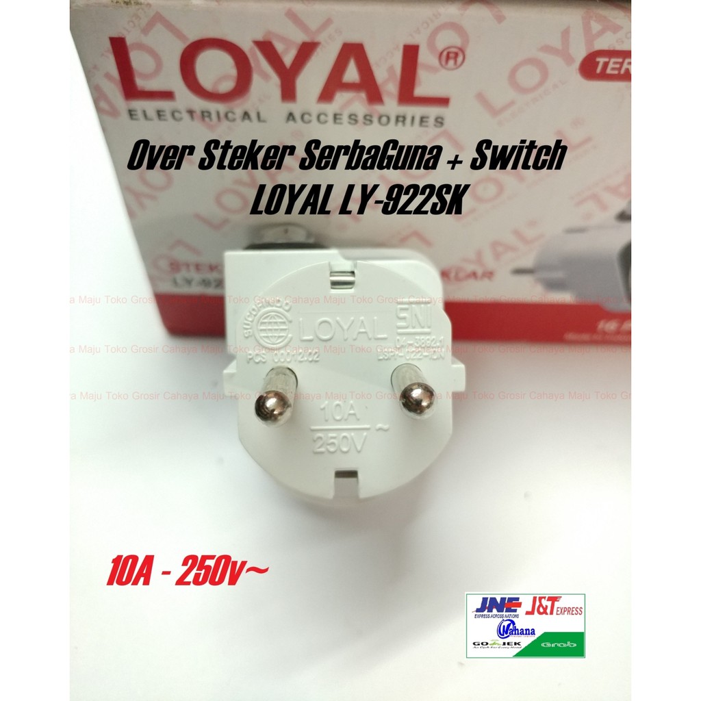 Steker Serba Guna + Saklar OVER STEKER ONEPRO WANPRO LOYAL LY-922SK