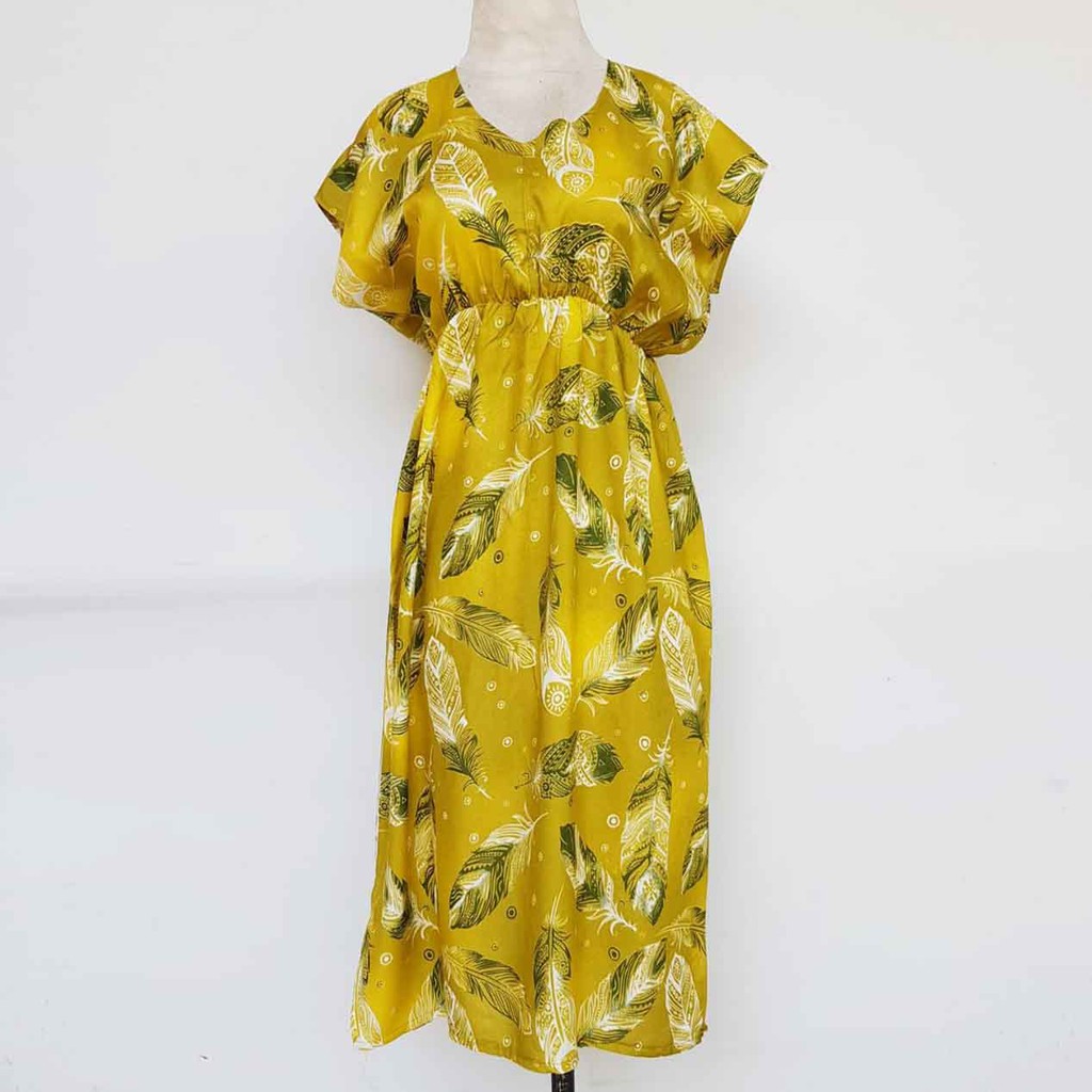 Daster Manohara Bali Bercak Cantika-Feather Mustard