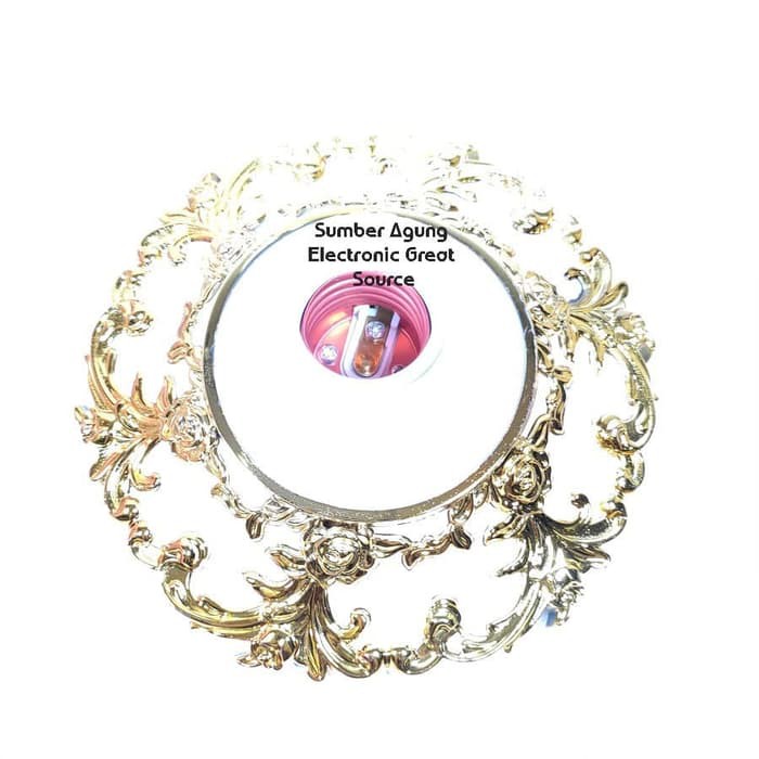 Fiting Plafon Kembang Ukir Motif Flower Bunga Gold Emas TRM FPK1814 18