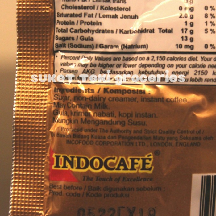 

ge01fgf Indocafe Coffeemix 3 In 1 Renceng 10 Sachet X 20 Gr Ready Grosir Ds20X11