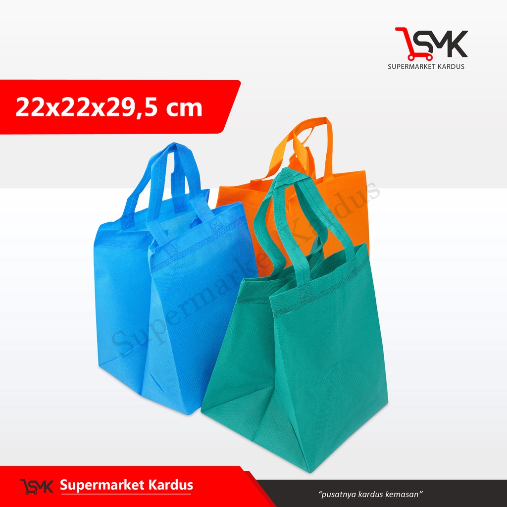 

Tas Spunbond 3D (22x22x29,5 cm ) tasspunbond/goodiebag/taskain/taskado/tashajatan