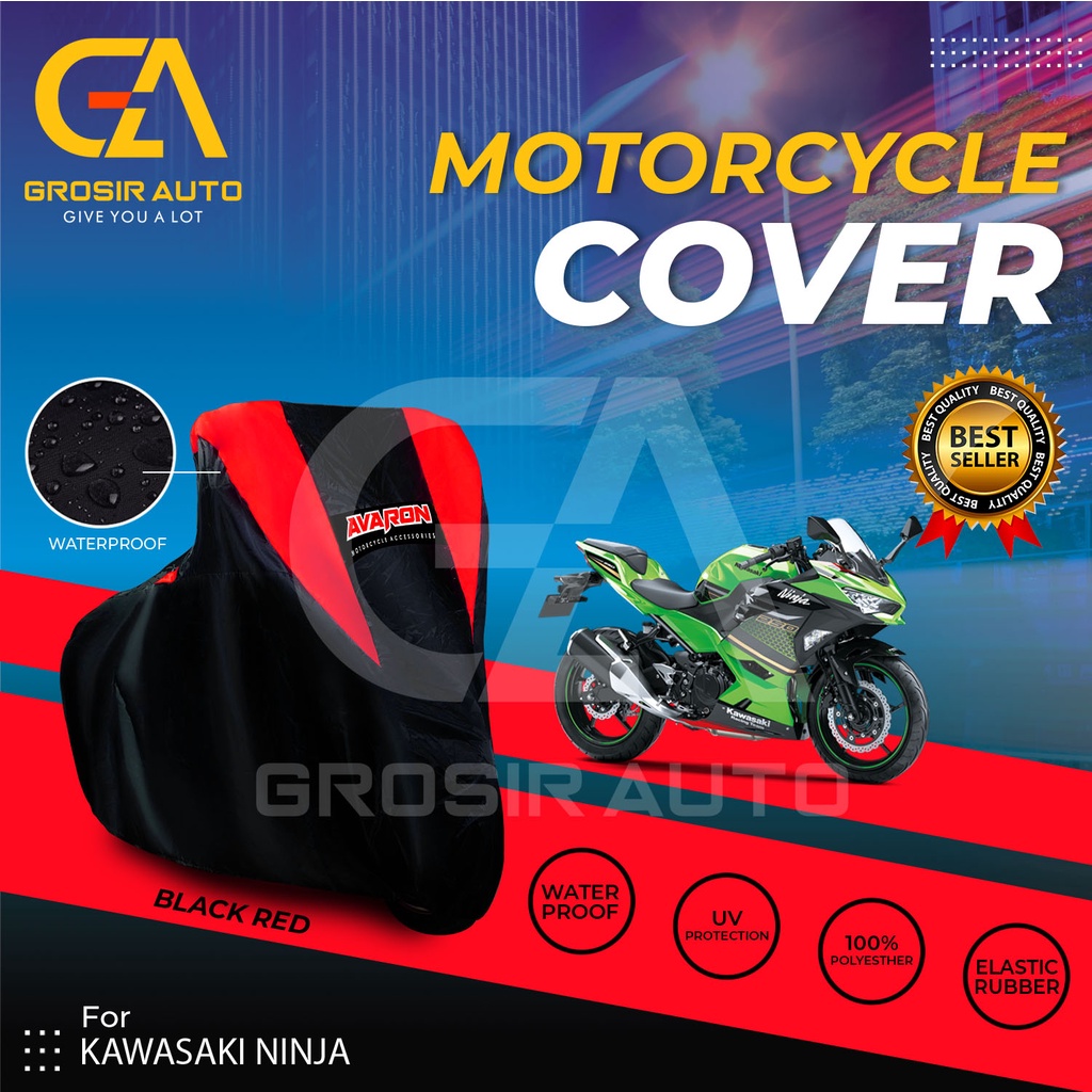 Sarung Motor AVARON NINJA Penutup Pelindung Body Cover Motor Warna Anti Air Merk Avaron