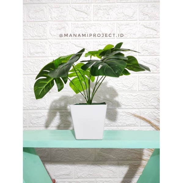 Artificial Monstera Pot / Pajangan Pot Monstera / Monstera Artificial/ Pajangan Monstera/ Pajangan B