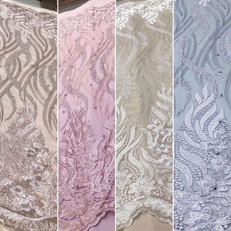 Tile Bordir Tebal 3D Mutiara Impor Eksklusif