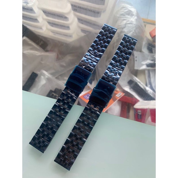 Strap Tali Jam Tangan Rante Stell Biru 20MM