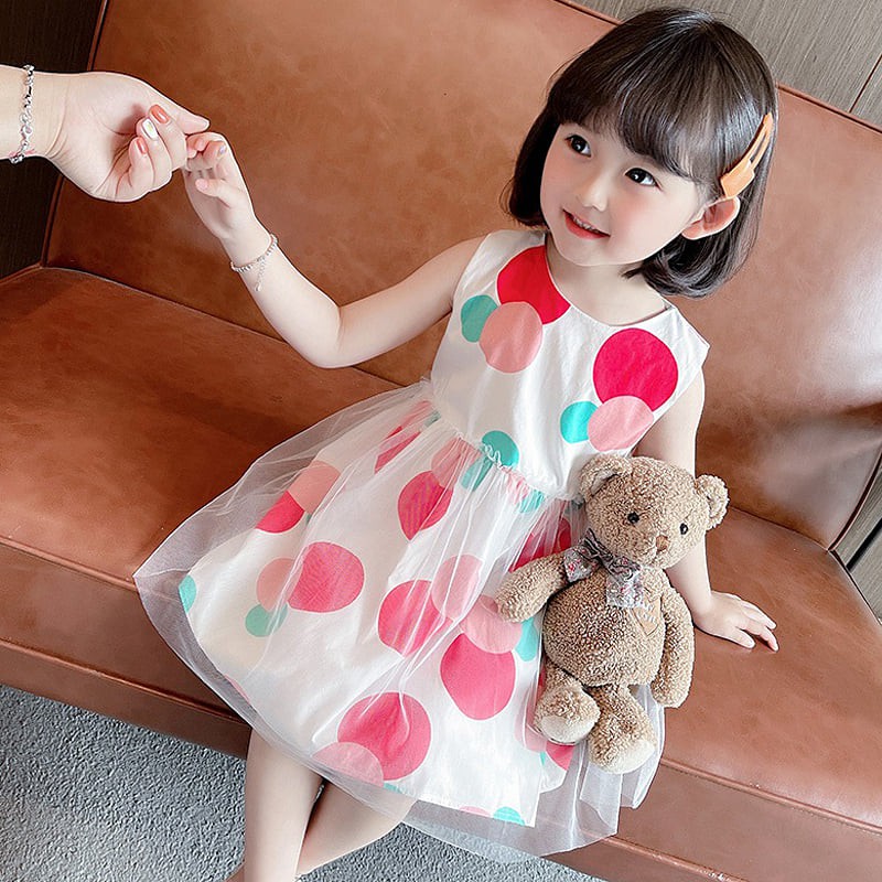 Dress Anak Perempuan Cute Wings Polkadot