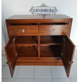 Lemari meja tv kecil bufet Bufed Bupet Tv minimalis kayu jati