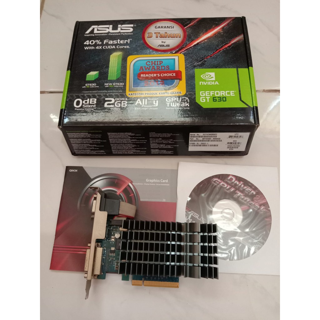 ASUS vga Nvidia Gforce GT630 2GB Ddr3, GT210 (Pixelview, ASUS)