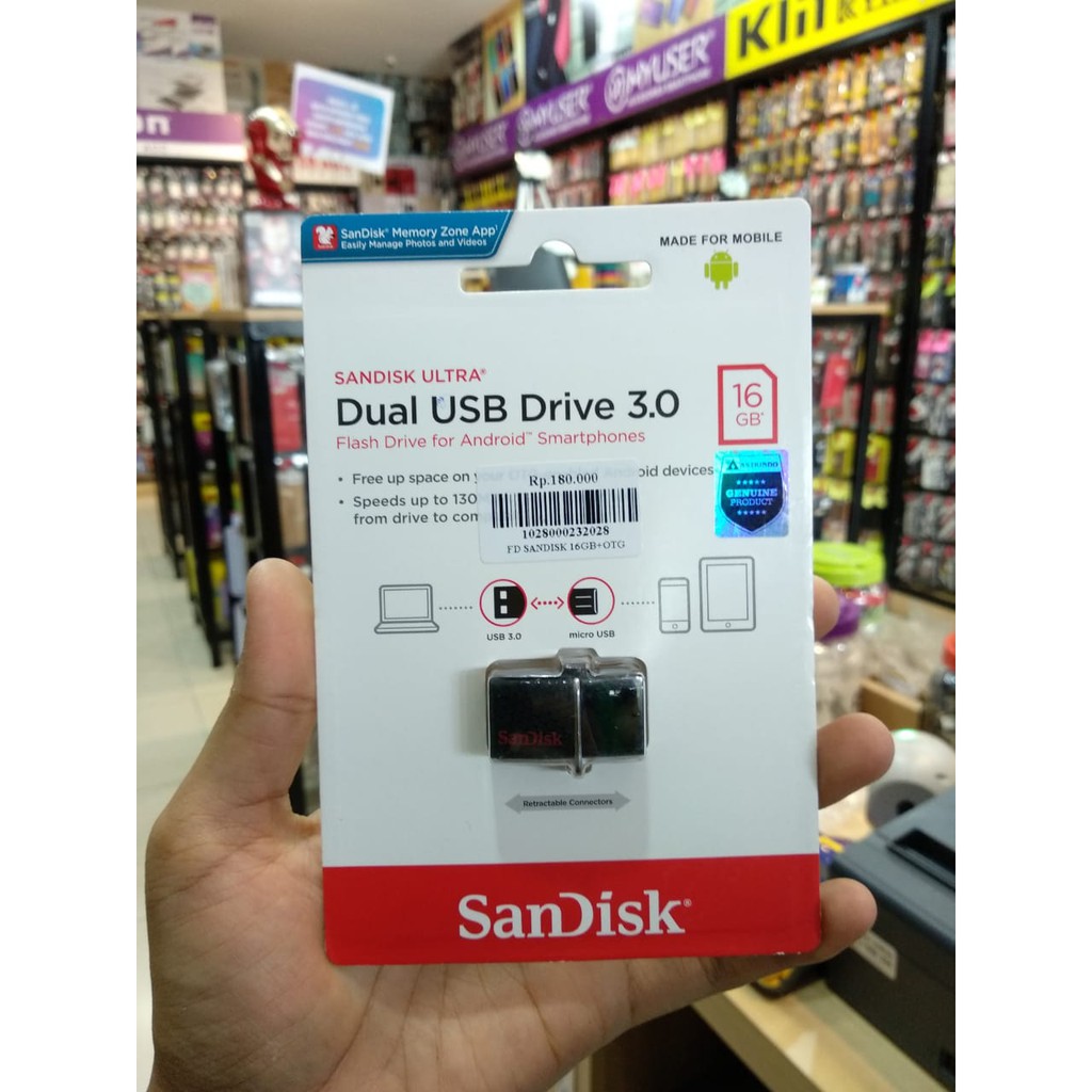FLASDISK SANDISK 16GB + OTG