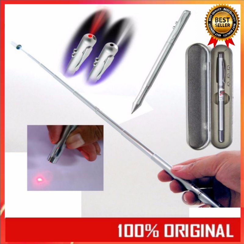 

Laser Pen Pointer 6 In 1 Presentasi Antena Bulpen Senter Alat Tulis Baca Sinar Putih Merah Tulis Mur