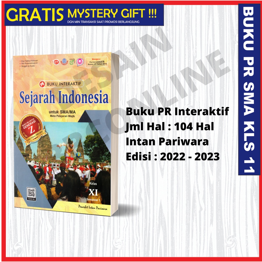 BUKU PR/LKS INTERAKTIF SEJARAH INDONESIA WAJIB SMA KELAS 11 INTAN PARIWARA