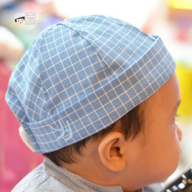 Peci Topi Miki Hat by Bunayya - Motif Kotak (couple ayah, bayi, dan anak)