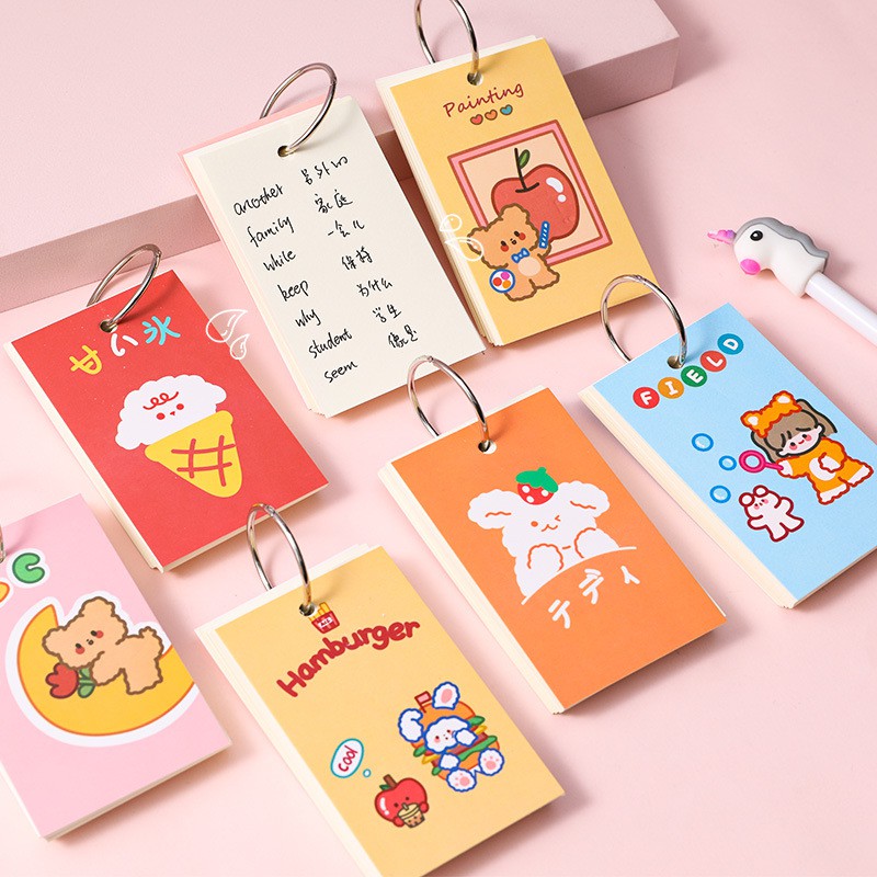 

[DZ] ST386 - Notebook Ring Buku Tulis Catatan Kecil Karakter Lucu