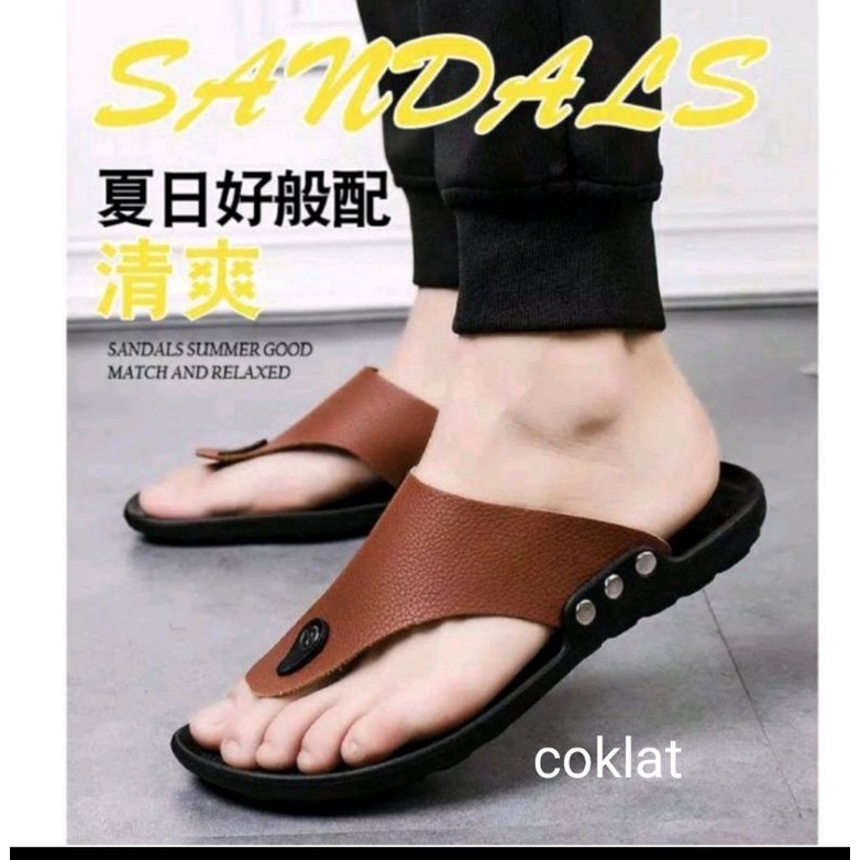 sandal kulit sandal impor sandal casual