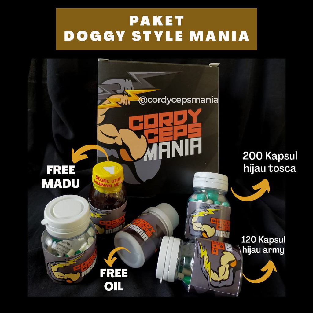 VITAMIN STAMINA PRIA CORDYCEPS PAKET DOGGY STYLE MANIA