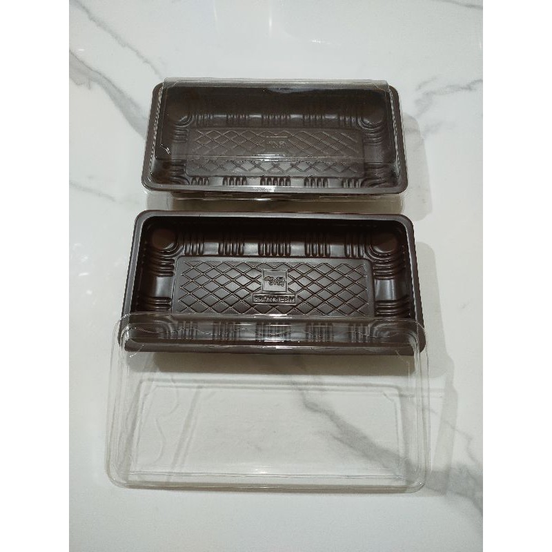 Mika Brownies m  isi 10set warna coklat /kotak kue/kotak Brownies m