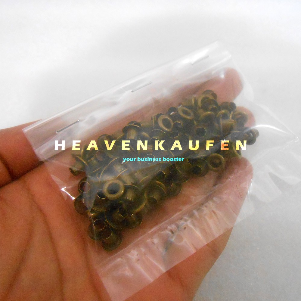 Mata Ayam Eyelet 3 mm Warna ATG Antique Gold Bakar Harga Per Pack isi 100 pcs