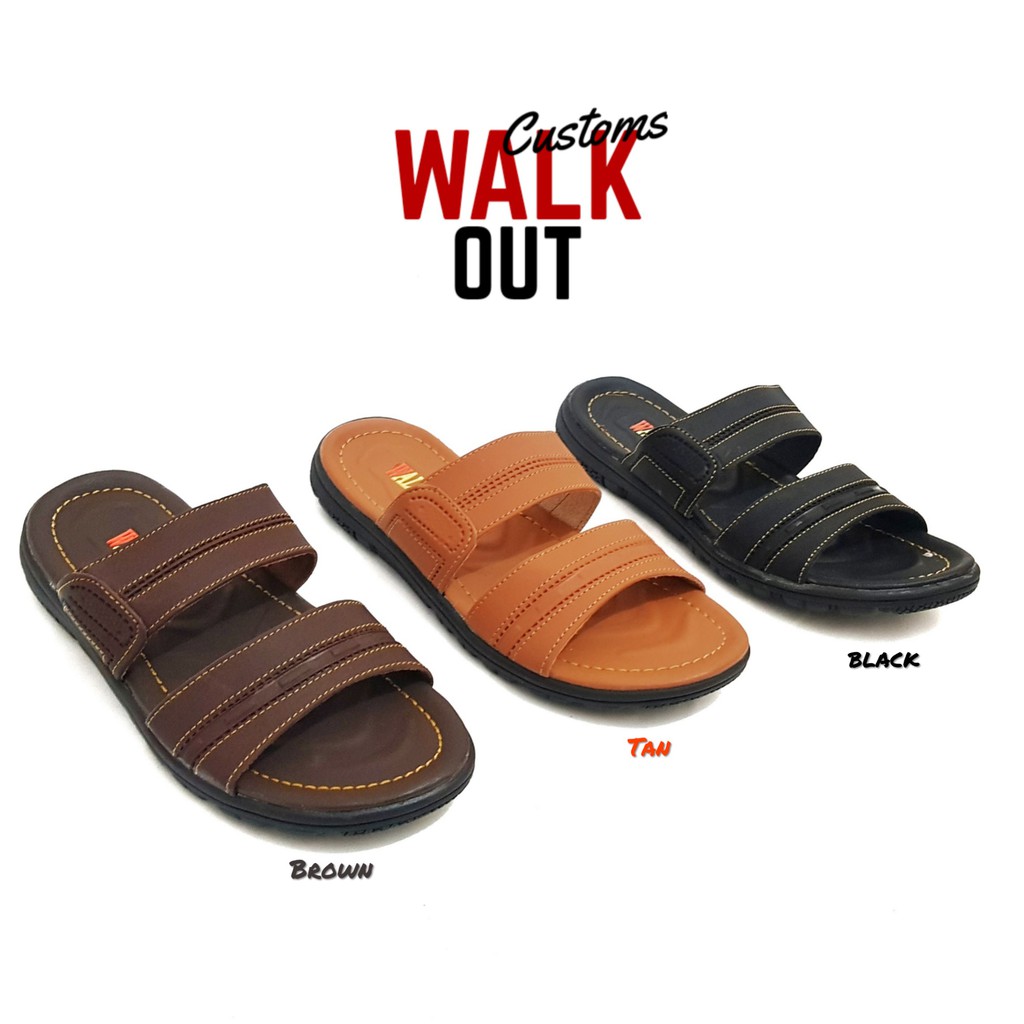 WALKOUT - Sandal Slide Ban 2 Pria Casual Synthetic Leather