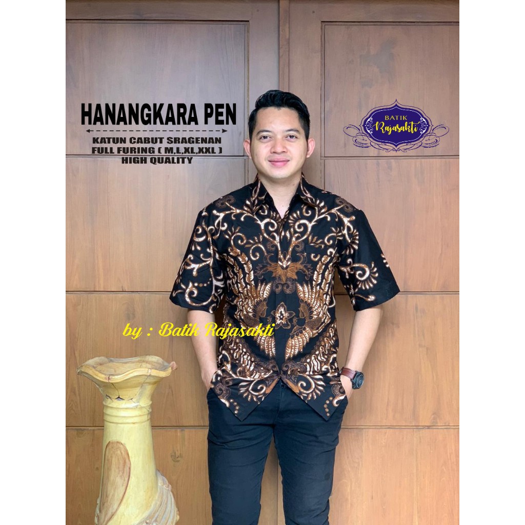 HANANGKARA RAJASAKTI KEMEJA BATIK SOLO PRIA LENGAN PENDEK PANJANG LAPIS FURING ATASAN PREMIUM MODERN KATUN HALUS MANUK ABANG MANUK FACE TO FACE MANUK KEMBAR PUTIH MANUK KUNING MANUK PRING MANUK RAJA PANJANG MANUK SALTO 2 MANUK TUMPUK UNDUNG 2 MARMADEWA